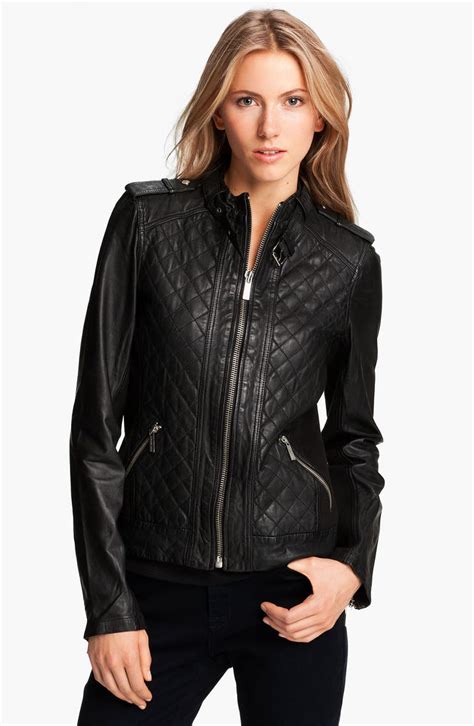 michael kors quilted leather jacket uk|Michael Kors quilted jackets women's.